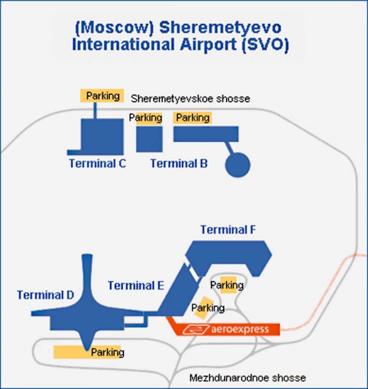 Sheremetyevo terminal ramani