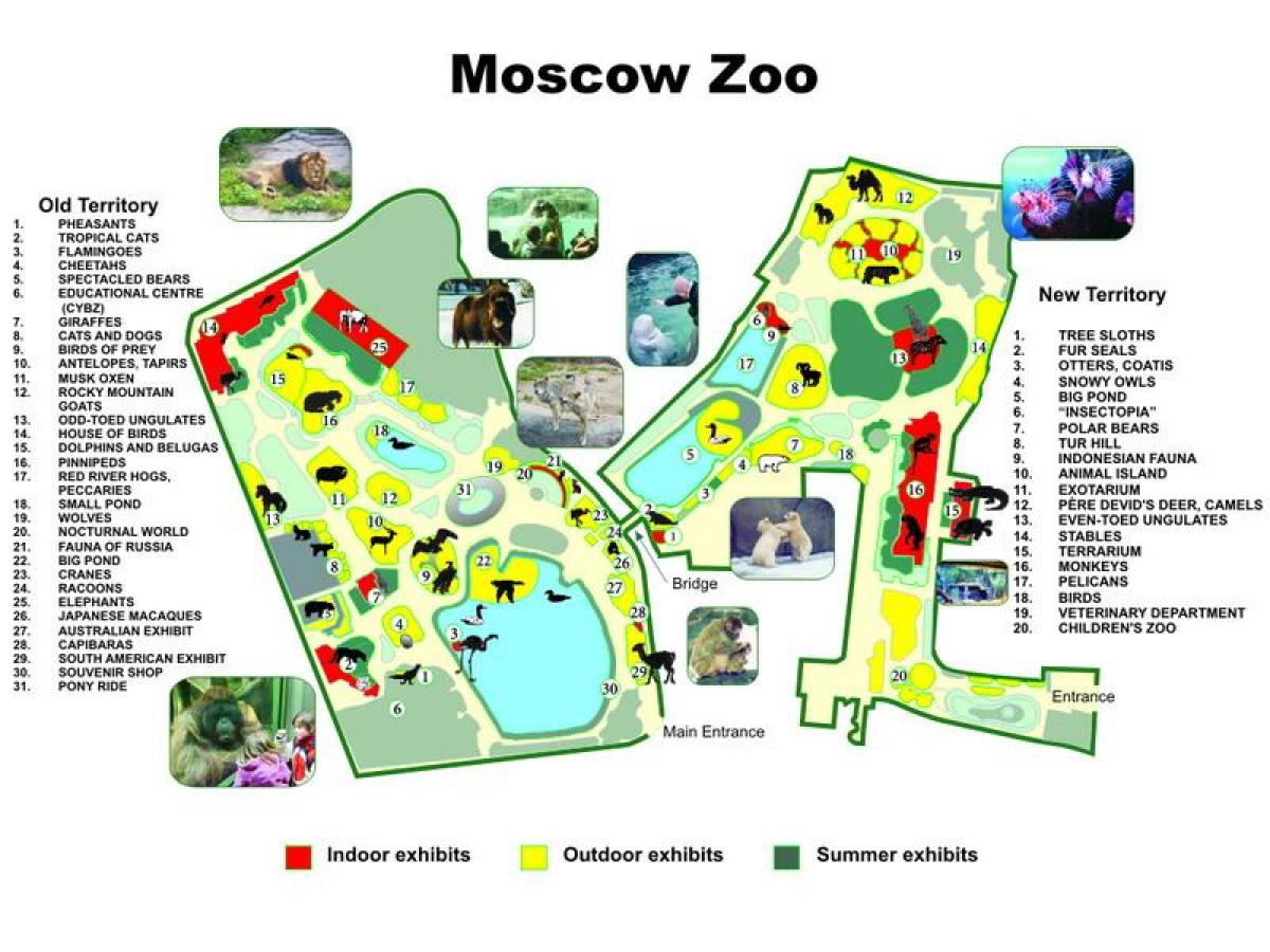 ramani ya Moscow zoo