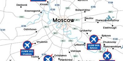 Moscow uwanja wa ndege ramani ya terminal